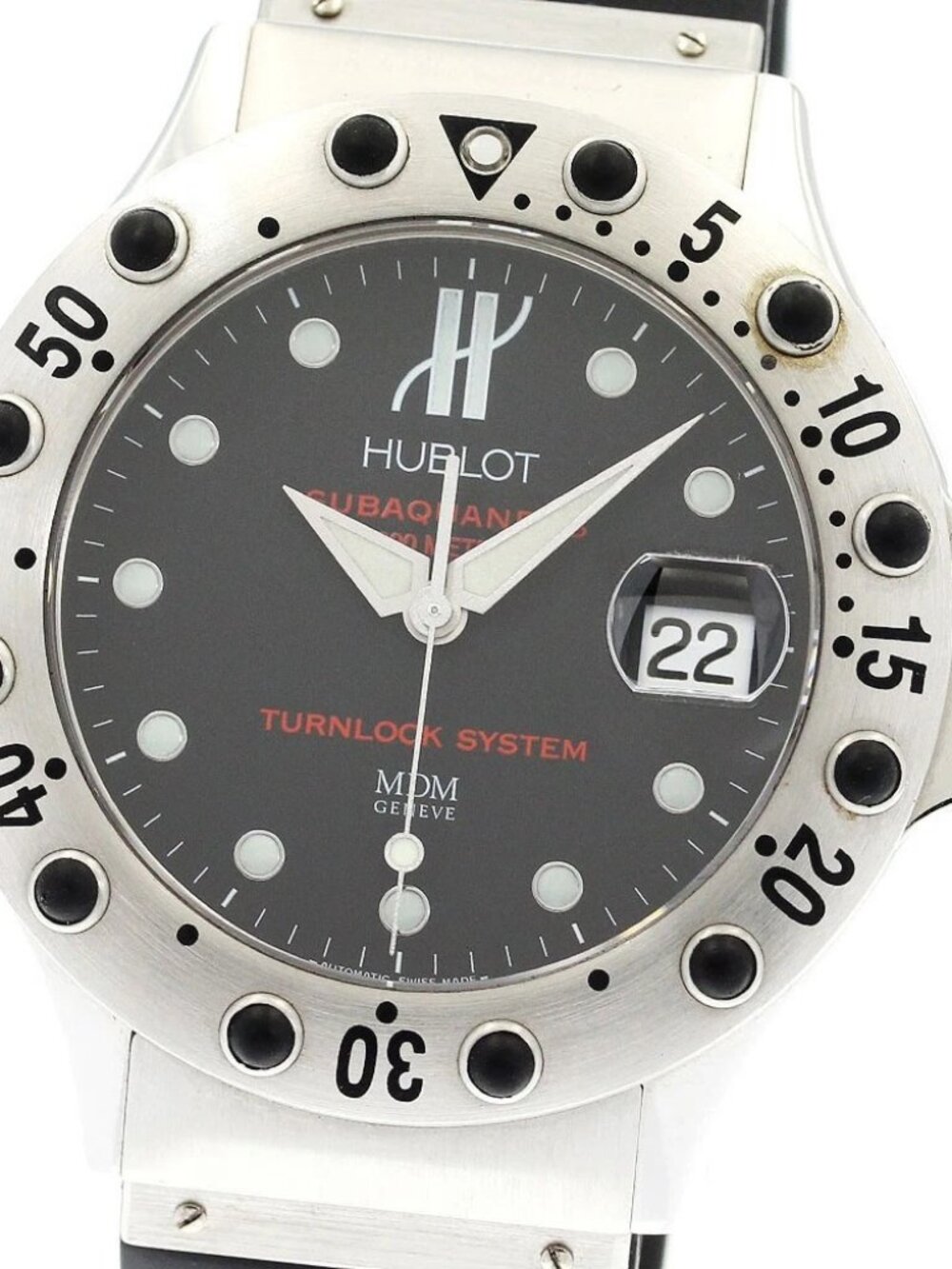 HUBLOT MDM Subaquaneus 1950.1 Date black Dial Automatic Men's Watch_909666
